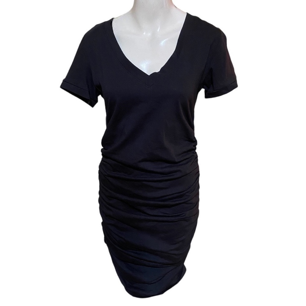 Beyond Proper by Boston Proper Black Maternity Dress Size M 100% Cotton 29615Z